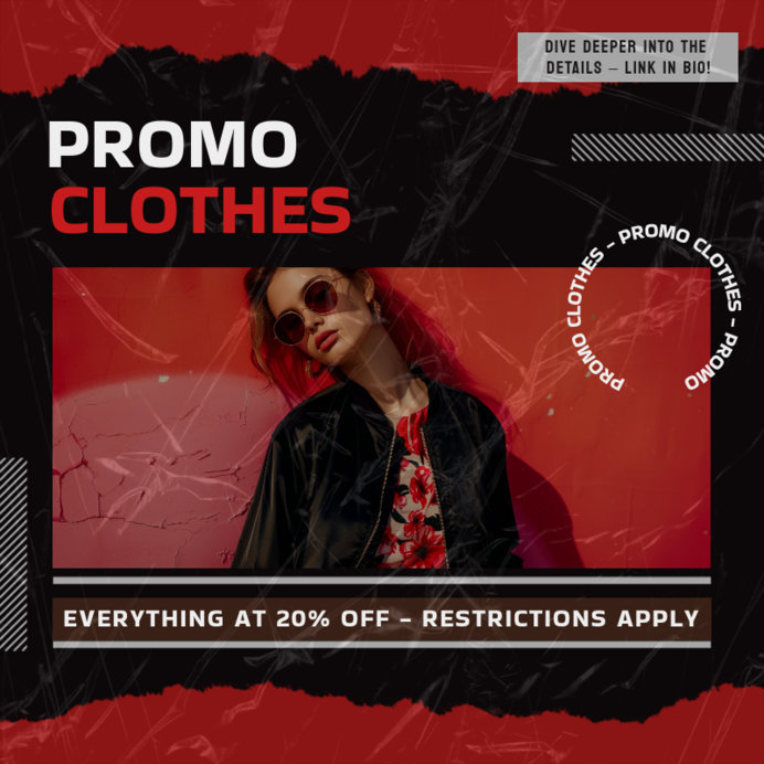 Instagram Post Creator for an Apparel Promo With a Modern Aesthetic
