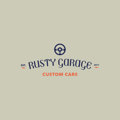 Logo Maker for a Vintage Car Dealership Company 