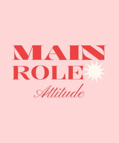 MC-Themed T-Shirt Design Template With Bold Fonts Inspired by the Main-Character Trend