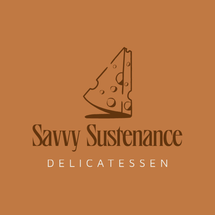 Placeit - Deli Store Logo Generator Featuring an Illustrated Cheese