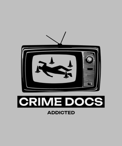 Mystery T-Shirt Design Template for True Crime Docs Enthusiasts