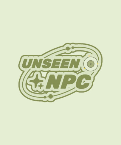 T-Shirt Design Creator Featuring an NPC Theme with a Retro Aesthetic 6374