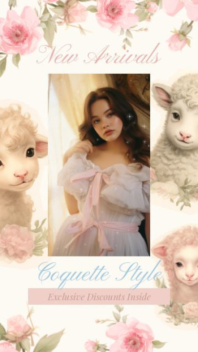 Instagram Story Video Creator With Apparel Discounts for Coquette Attires 7786