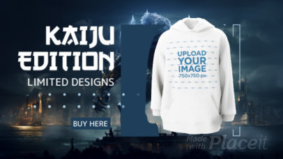 3D Hoodie Video for a Kaijus-Inspired Limited Edition Promo