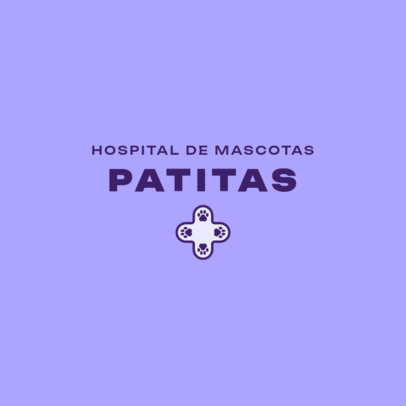 Pet Hospital Logo Maker With a Cross Icon