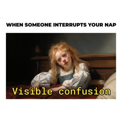 Funny Instagram Post Creator With an AI-Generated Painting and a Meme