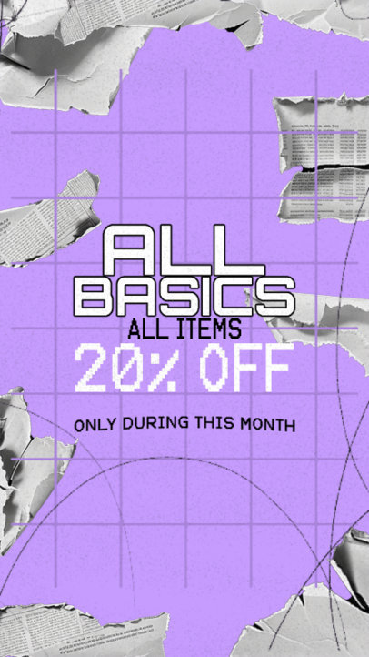 Instagram Story Creator Featuring a Discount Promo Offer 6359c