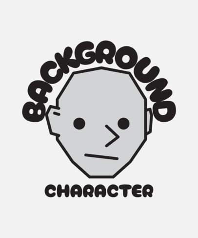 NPC Meme-Inspired T-Shirt Design Maker with an Illustrated Face