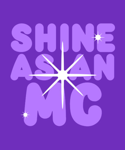 T-Shirt Design Creator with an NPC-Inspired Quote in a Chunky Font