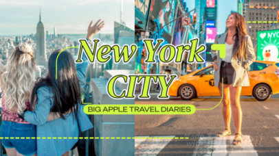 Intro Video Template for a NYC Travel Diary Vlog