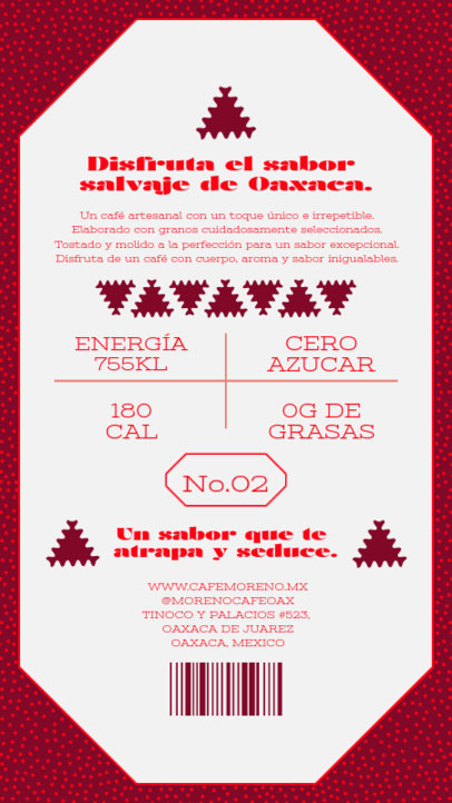 Back Label Generator for a Coffee Cold-Brew Brand 6407a