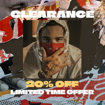 Instagram Post Generator for a Clothing Boutique Clearance Ad