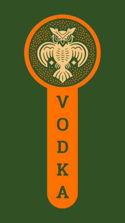 Sticker Generator for an Artisanal Vodka 6408a