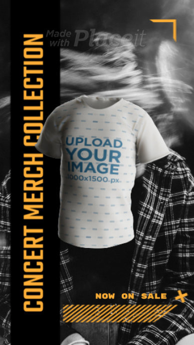 T-Shirt Video for a Concert Merch Collection Ad