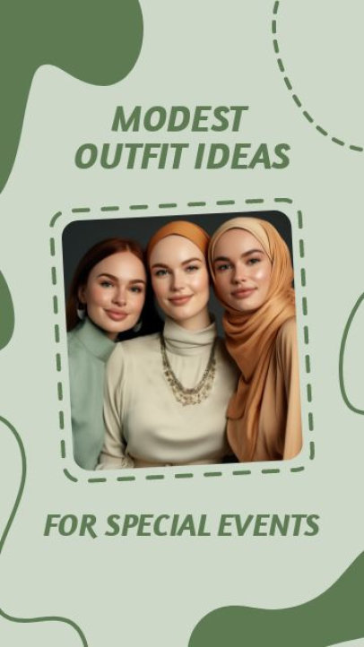 Modest Fashion Instagram Story Video Maker for Outfit Ideas 7858
