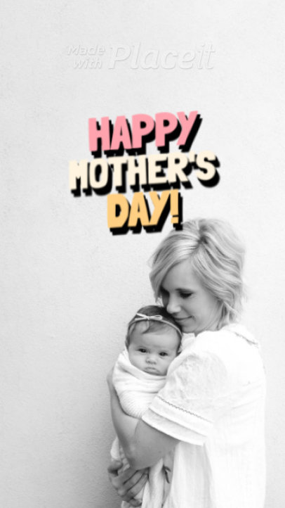 Instagram Story Video Maker With a Mother's Day-Themed Message