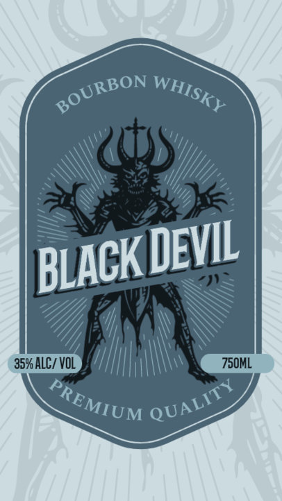 High-Quality Front Label Creator for a Whisky Business