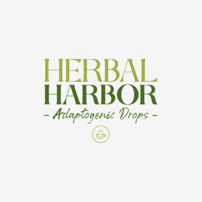 Logo Maker for an Adaptogenic Drops Brand