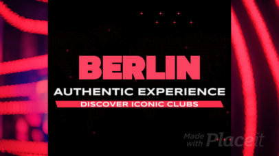 Intro Video Generator Featuring Animated Text for a Berlin Nightlife Ad