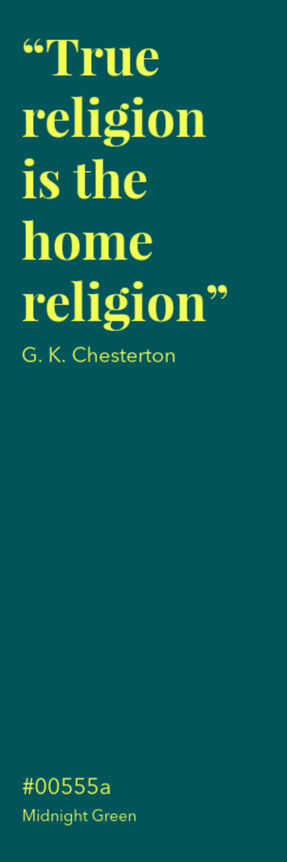 Bookmark Design Maker Featuring a Chesterton-Themed Quote ED-6895