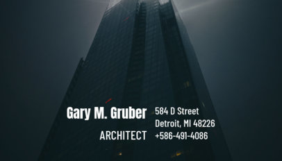 Business Card Maker for Architects