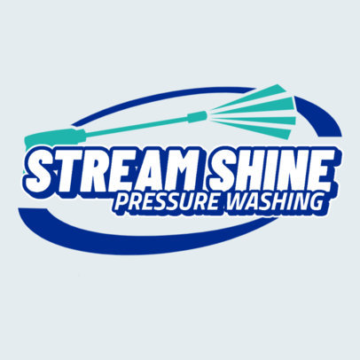 Pressure Washing Logo Template for a Service Provider Company