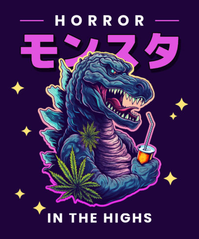 Monster-Themed T-Shirt Design Generator With a Kaiju-Inspired Graphic