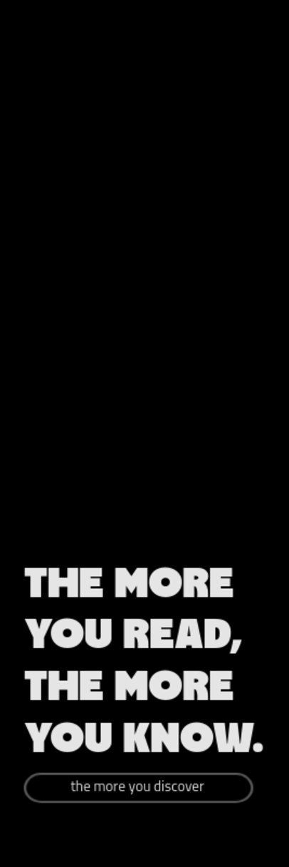 Bookmark Design Template with a Quote for Readers over a Solid Color ed6900e