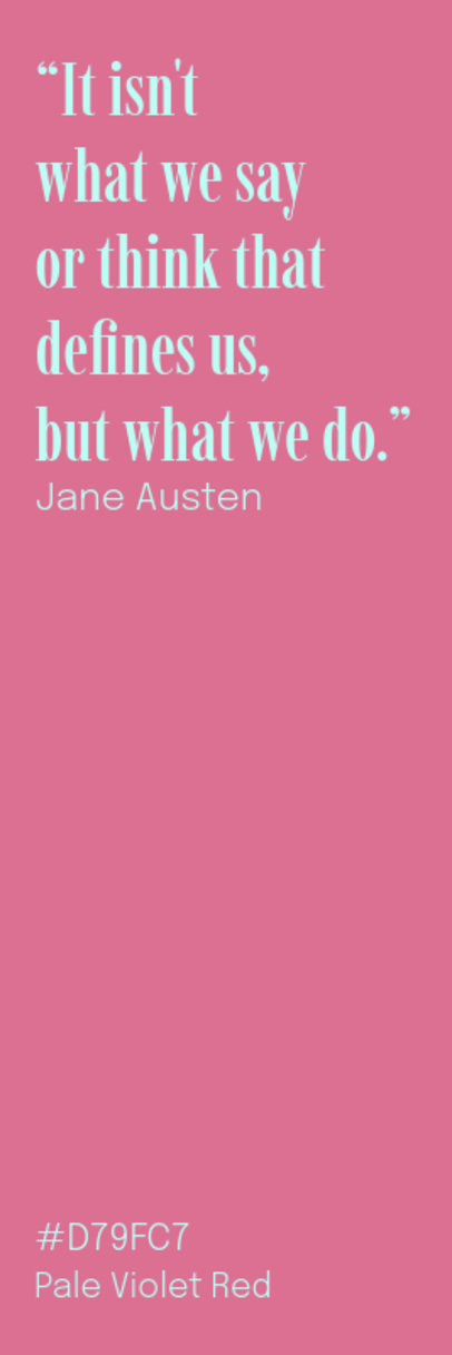 Bookmark Design Generator With a Typographic Style and a Jane Austen Phrase ED-6895a