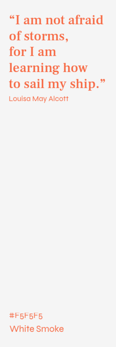 Typographic Bookmark Design Creator With a May Alcott Quote ED-6895f