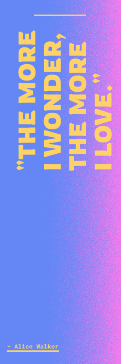 Quote Bookmark Design Generator Featuring an Inspiring Quote by a Popular Author ED-6899e