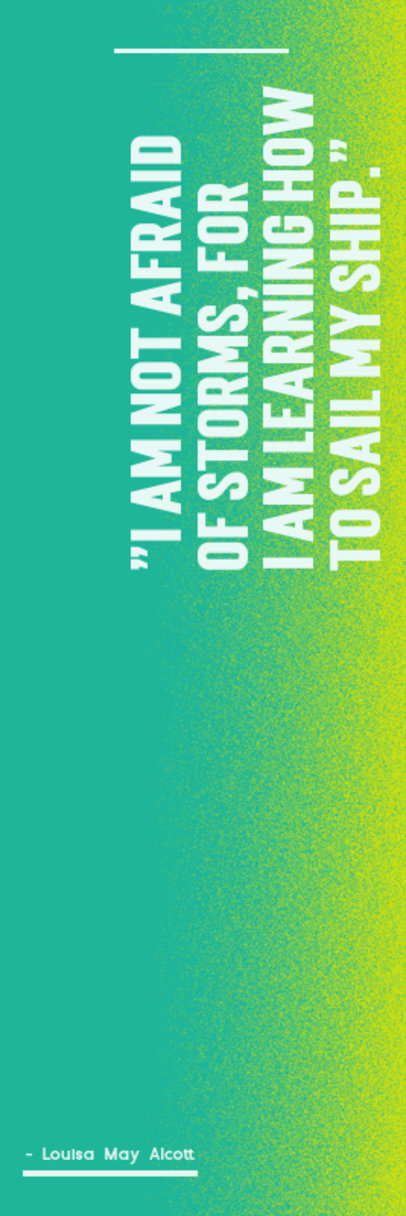 Colorful Bookmark Design Template for Book Enthusiasts With a Quote ED-6899g