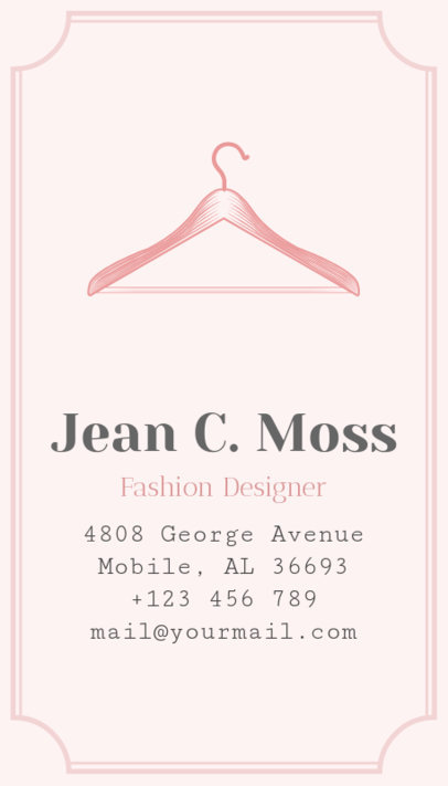 Online Business Card Maker for Fashion Designer 