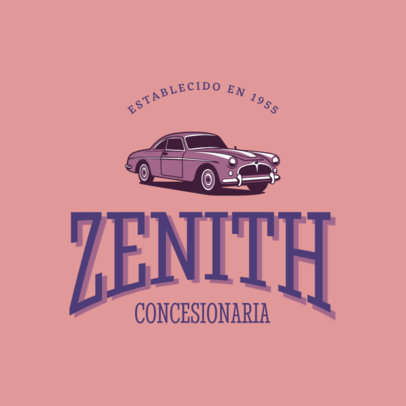 Dealership Logo Creator Featuring a Vintage Vehicle Graphic