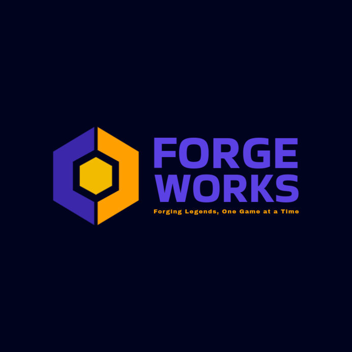 Gaming Studio Logo Creator Featuring a Hexagonal Shape