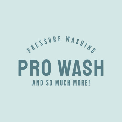 Professional Logo Maker for Cleaning and Pressure Washing Services