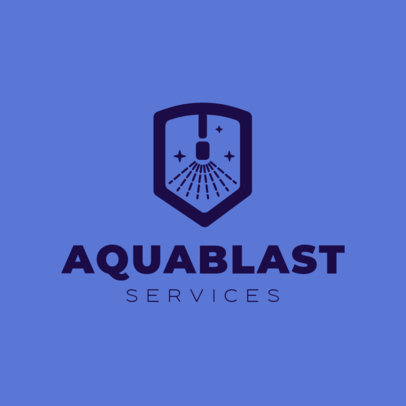 Logo Creator for a Pressure Washing Business With a Cleaning Tool Graphic