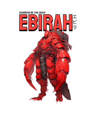 T-Shirt Design Generator With an AI-Created Monster Inspired by Kaijus