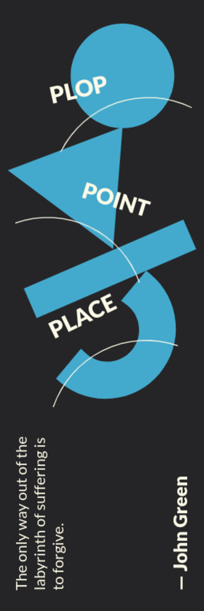 Bookmark Design Creator with Colorful Shapes and an Author's Quote ed6897k