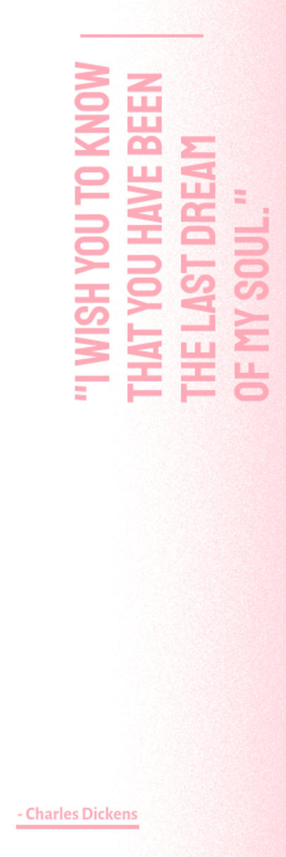 Bookmark Design Template for Readers With a Charles Dickens' Quote ED-6899c
