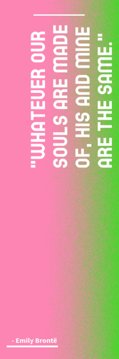 Typography Bookmark Design Maker With a Famous Novelist Quote ED-6899d