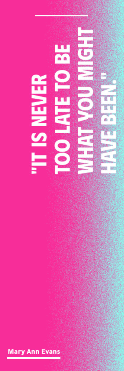 Bookmark Design Maker Featuring a Powerful Phrase by a Popular Novelist ED-6899h