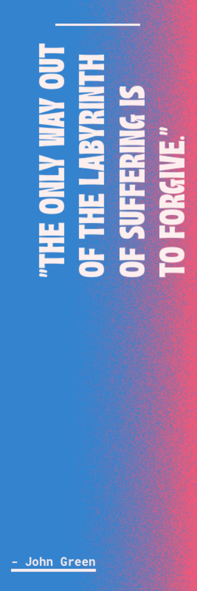 Bookmark Design Generator With a Forgiveness Quote by a Best-Selling Author ED-6899i