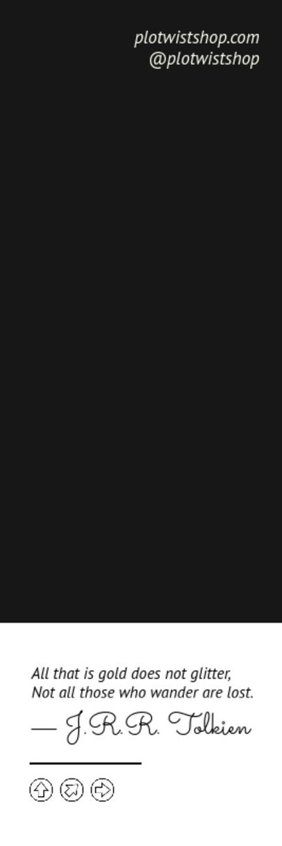 Bookmark Design Generator with a Short Quote and Arrow Icons ed6898c