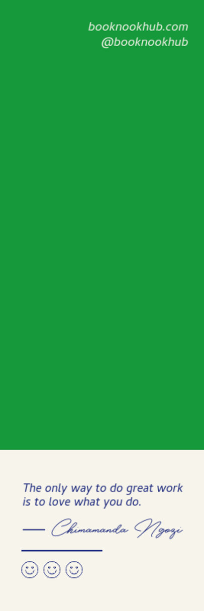 Bookmark Design Creator Featuring an Inspirational Quote and Smiling Faces ed6898d