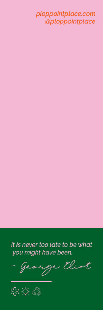 Bookmark Design Maker Featuring a Motivational Quote over a Solid Background ed6898e