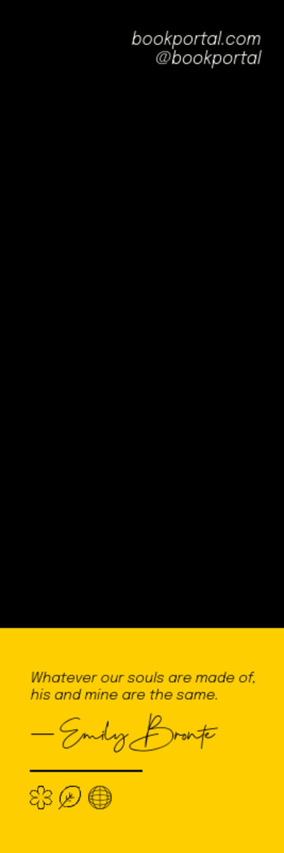 Bookmark Design Creator Featuring an Inspirational Phrase by a Famous Author ed6898k