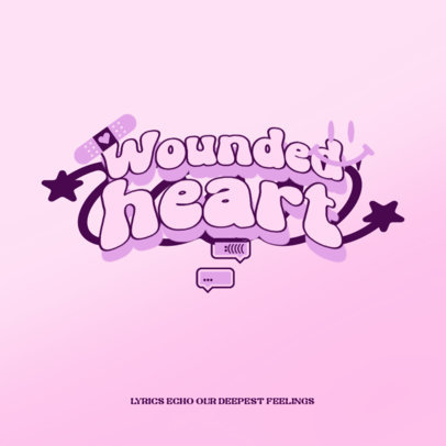 Y2K-Aesthetic Music Channel Logo Maker with Graphics Inspired by Olivia Rodrigo 6417e