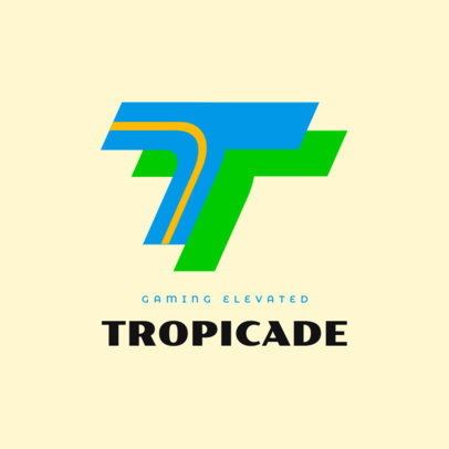 Logo Template Featuring a Retro Graphic for a Gaming Squad