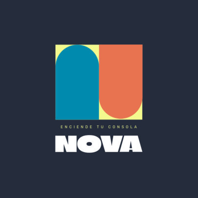 Online Logo Creator Featuring an Abstract Graphic for a Retro Gaming Store 6418j